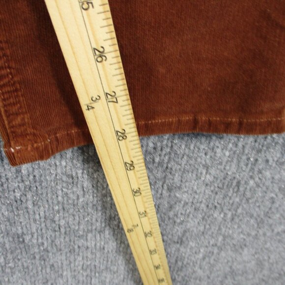 Mother Corduroy TOMCAT ANKLE Pants Women 30 Friar Brown Button Fly Stretch 31x28 - Picture 14 of 16